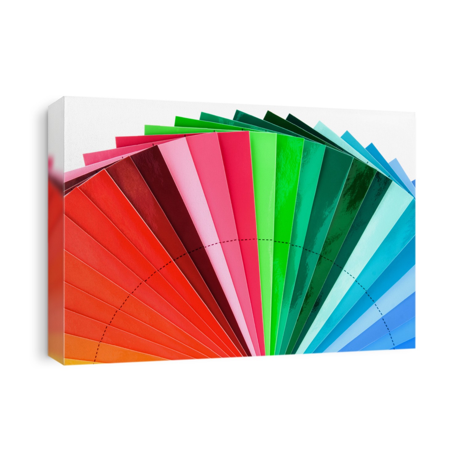 Color Swatch Palette for Printing Industry Isolated with Clipping Path